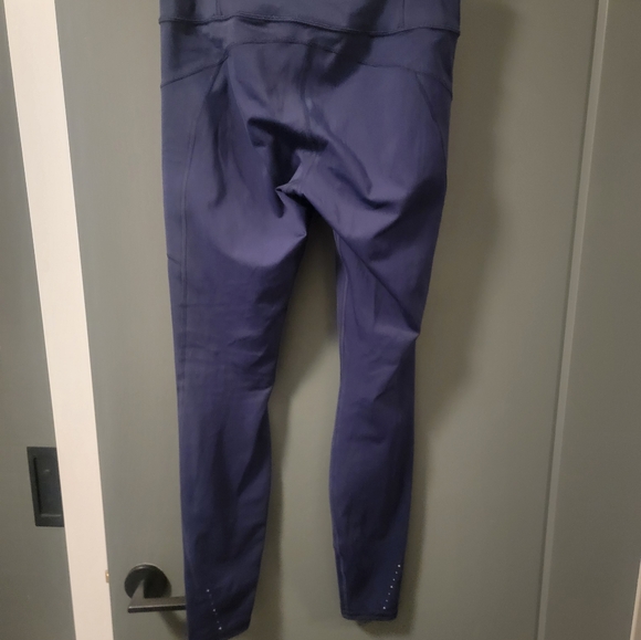 Athelta Rainer Reflective Tight Medium  Tall Navy - Picture 2 of 2